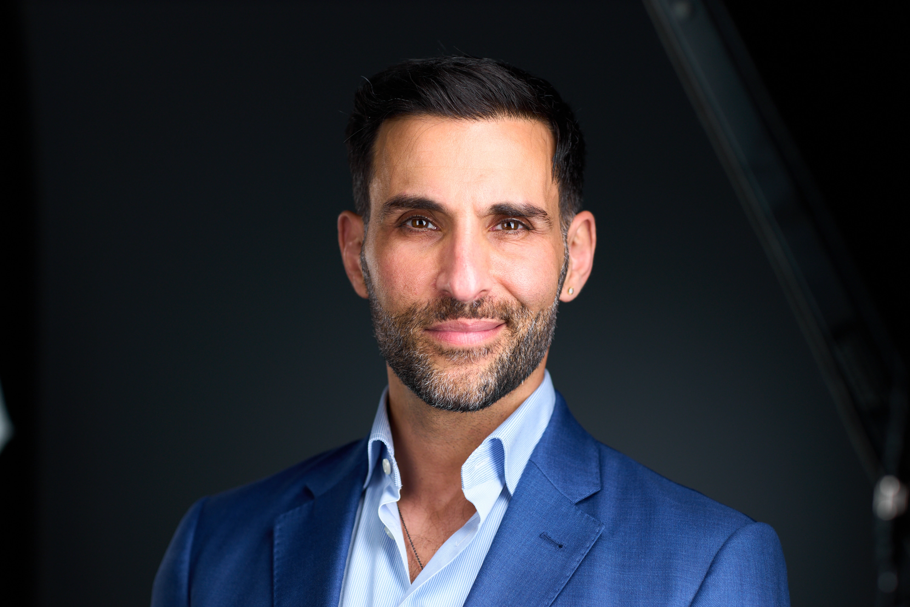 Before professional headshot retouching example one