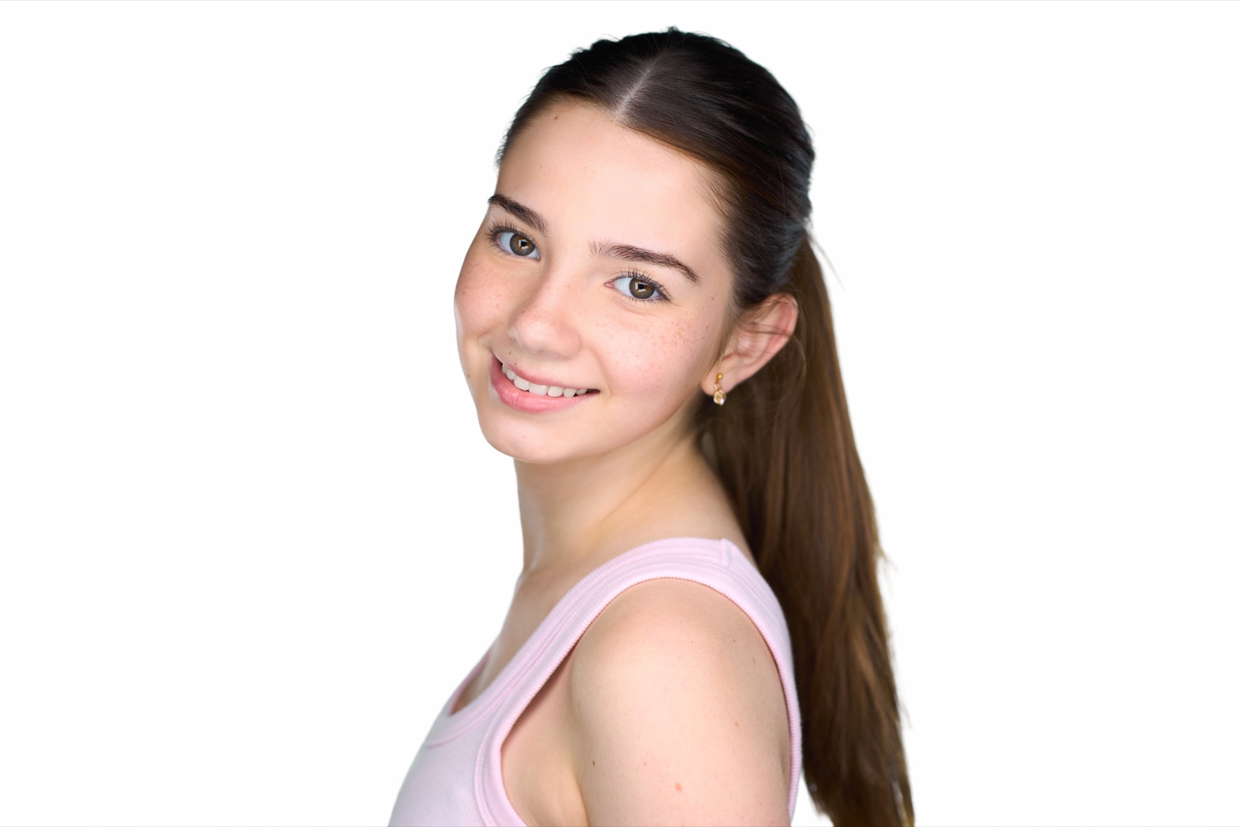 Teen actor headshot in Sydney with commercial casting style studio lighting